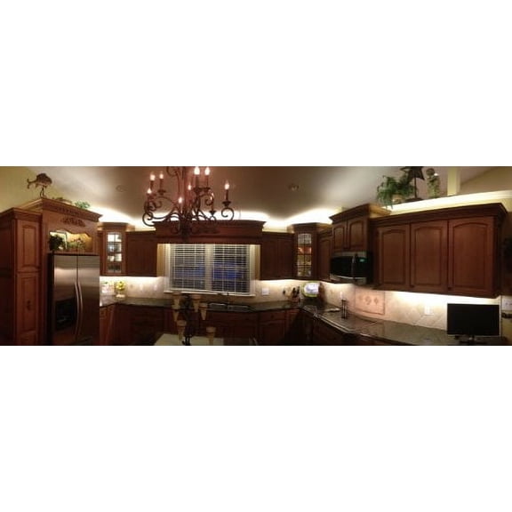 Inspired LED - Pro Series 42 LED Super Deluxe Kit - 3000K Warm White - Under Cabinet Lighting Kit LED Plug in