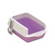 thumbnail image 1 of Caja de arena para gatos con parte superior abierta y elevación de suministros para camas grandes a prueba de salpicaduras y manchas Púrpura, 1 of 9