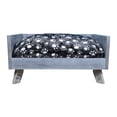 thumbnail image 2 of Raised Wooden Pet Bed with Removable Cushion - Antique Gray - Small, 2 of 5