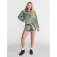 thumbnail image 2 of No Boundaries Faux Shearling Plush Pullover, Women's & Women’s Plus XXS-4X, 2 of 7