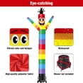 thumbnail image 4 of 20FT Tall Inflatable Tube Man Rainbow Wacky Wavy Dancing Guy (18''Diameter) for Outdoor Decoration Advertising Business Promotion (Blower Not Included), 4 of 7