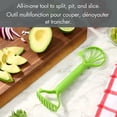 thumbnail image 4 of Outil 4 en 1 pour avocat Mainstays, vert, 4 of 11