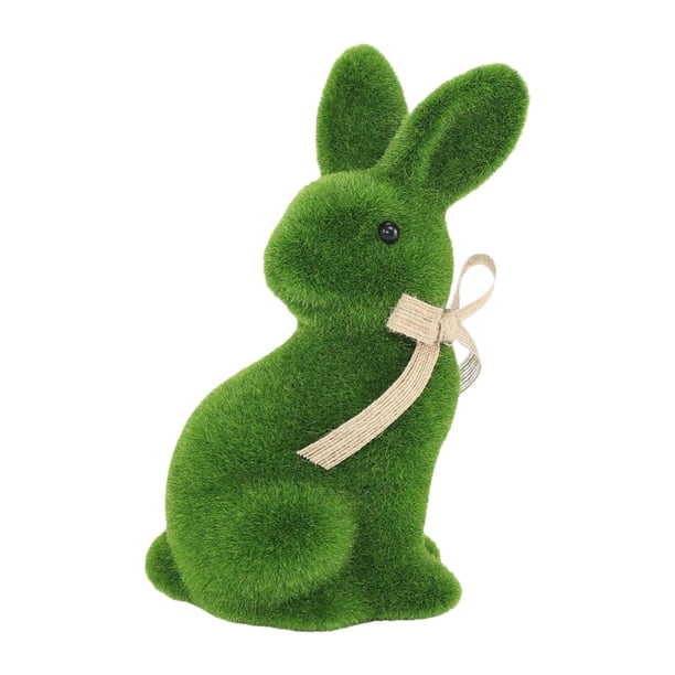 Figura de conejo de Pascua para centro de mesa, colección de adornos creativos para escritorio Estilo A