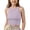BC29_Light Purple, variant on Lumtrix Girls Crew Neck Ribbed Cropped Tank Top Yoga Athletic Casual Sport Bras Fashion Sleeveless T-Shirt Royal Blue 140