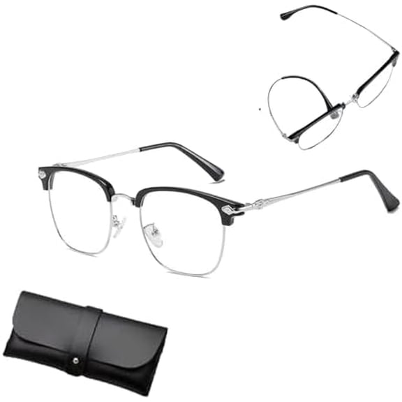Auto Focus Glasses Self Adjusting, Anti-Blue Light Presbyopic Eyewear, Ultra Light Far and Near Vision Reading Glasses for Men Women