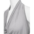 thumbnail image 5 of Doublju Womens Sleeveless Halter Neck Draped Blouse Tops (Female Plus Size Available), 5 of 5