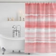 thumbnail image 2 of Pink Ombre Shower Curtain Set - Small 36" x 72" Washable Bathtub Curtain with 12 Hooks, Modern Abstract Art Farmhouse Waterproof Fabric Stall Shower Curtains for Bathroom/Bathtub Décor, 2 of 6