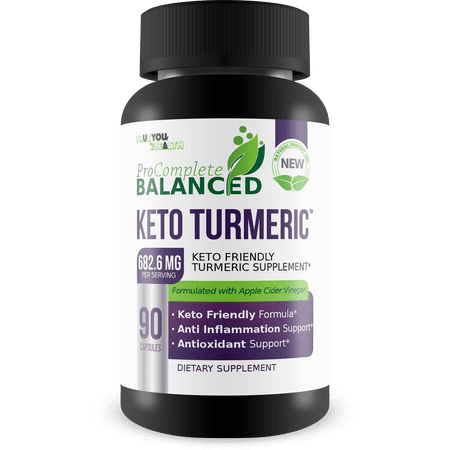 3X Pro Complete Balanced Keto Cleanse - 3 Month Supply - Help Flush Waste & Toxins - Keto Friendly Detox Cleanse with Psyllium - Natural Antioxidant Support - Aid Detoxification - Keto Turmeric