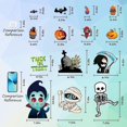 thumbnail image 2 of Decoraciones de Halloween, Adhesivos para Ventanas de Halloween, 9 Hojas, 98 Piezas, Pegatinas para Ventanas para decoración de Fiestas de Halloween, Esqueleto Lindo, murciélagos pequeños, a, 2 of 4