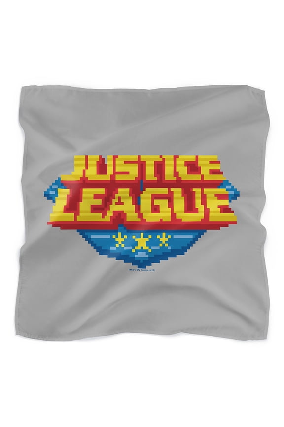 Justice League 8-Bit Logo Bandana (21 in x 21 in)