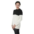 thumbnail image 2 of Inca Fashions - Colorblock Baby Alpaca and Suri Wool Pullover Sweater for Women, 2 of 4