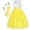 Yellow Set, variant on Girls Dress Pink Flower Lace Halter Princess Wedding Bridesmaid Tulle 7 Years