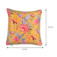 thumbnail image 6 of Throw Pillow Covers Pack of 2 for Living Room Table, Floral Printed Cushion Case, 20x20 inches - Dark Yellow - Home Decor, 6 of 7