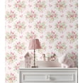 thumbnail image 6 of NextWall  Floral Bunches Peel and Stick Wallpaper 20.5 in. W x 18 ft. L - Posy Pink, 6 of 11