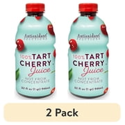 (2 pack) Antioxidant Solutions 100% Pure Tart Cherry Juice Not From Concentrate 32 fl oz