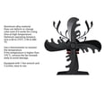 thumbnail image 4 of Aspa de ventilador de estufa de leña aspa de ventilador de chimenea con tema navideño aleación de aluminio accionamiento de calor negro funcionamiento silencioso para ANGGREK Otros, 4 of 8
