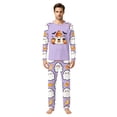 thumbnail image 2 of Family Halloween Pajama Set Long Sleeve Crew Neck, Soft Halloween Family Pajamas with Ghost Pumpkin Print, Spooky Matching Halloween Pajamas Sleepwear, 2 of 4