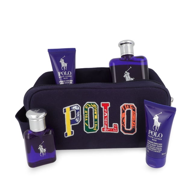 Z4 SET POLO BLUE 5PZS 125ML EDT SPRAY/ 40ML EDT SPRAY/ AFTER SHAVE 50ML/ SHOWER GEL 50ML/ BOLSO PEQUEÑO