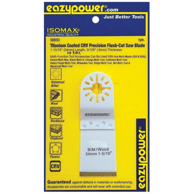 Eazy Power 50693 Lame de Scie Oscillante en Titane, 1-15/16 Pouces