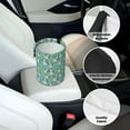 thumbnail image 6 of Zufioo Panda Bathing Print Car Trash Can, Car Accessories Trash Can with Velcro Webbing, Suitable for Various Car Models, 6 of 7