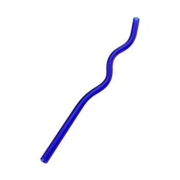GOODLY Wave shaped Reusable Glass Straws Drinking Smoothie Straws for Milkshakes, Frozen Drinks, Smoothies, Bubble Tea - Environmentally Friendly