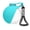 Blue A, variant on Portable Dog Water Bottle: 285ML 304 Stainless Steel Pet Travel Flask with Foldable Silicone Bowl & Lanyard, Leakproof Dog Travel Water Dispenser for Walking