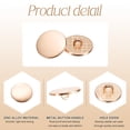thumbnail image 4 of Uxcell 10pcs Botones Redondos Metálicos de 15mm, Botones Planos de Costura de Aleación, Dorado, 4 of 6
