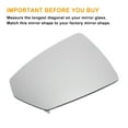 thumbnail image 3 of Unique Bargains Left Side Rearview Mirror Glass Replacement Heated White Glass with Back Fit for Audi A1 2018-2023, 3 of 6