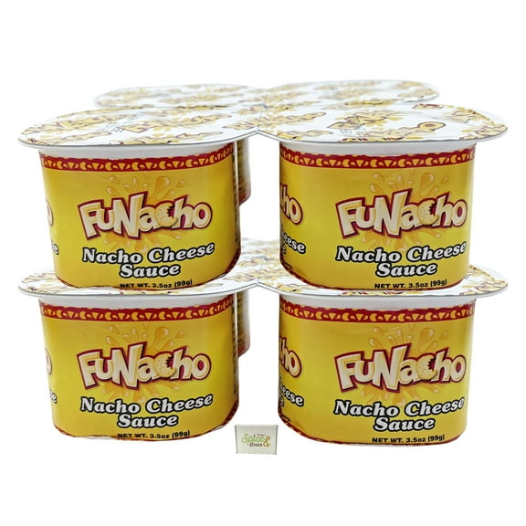 FUNacho Nacho Cheese Sauce Cup | Snack Pack 3.5 oz. | 8 Count
