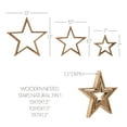 thumbnail image 5 of VHC Brands Wooden Nested Stars Natural 3-in-1 13x13x1.5, 5 of 6