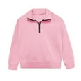 thumbnail image 6 of zbxnLI Boys Half Zip Sweatshirts Trendy Long Sleeve Solid Color Lightweight Pullover Sweatshirt 5-14 Years, 6 of 9
