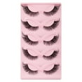 thumbnail image 5 of jiaroswwei 5 Pairs Lashes Natural 3D Effect Easy to Use Charming Dense Curly Simulated Makeup Fake Eyelashes, 5 of 8