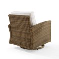 thumbnail image 6 of Crosley Furniture Bradenton Wicker Swivel Rocker Outdoor Chair with Sunbrella Patio Cushions for Porch, Deck, 6 of 13