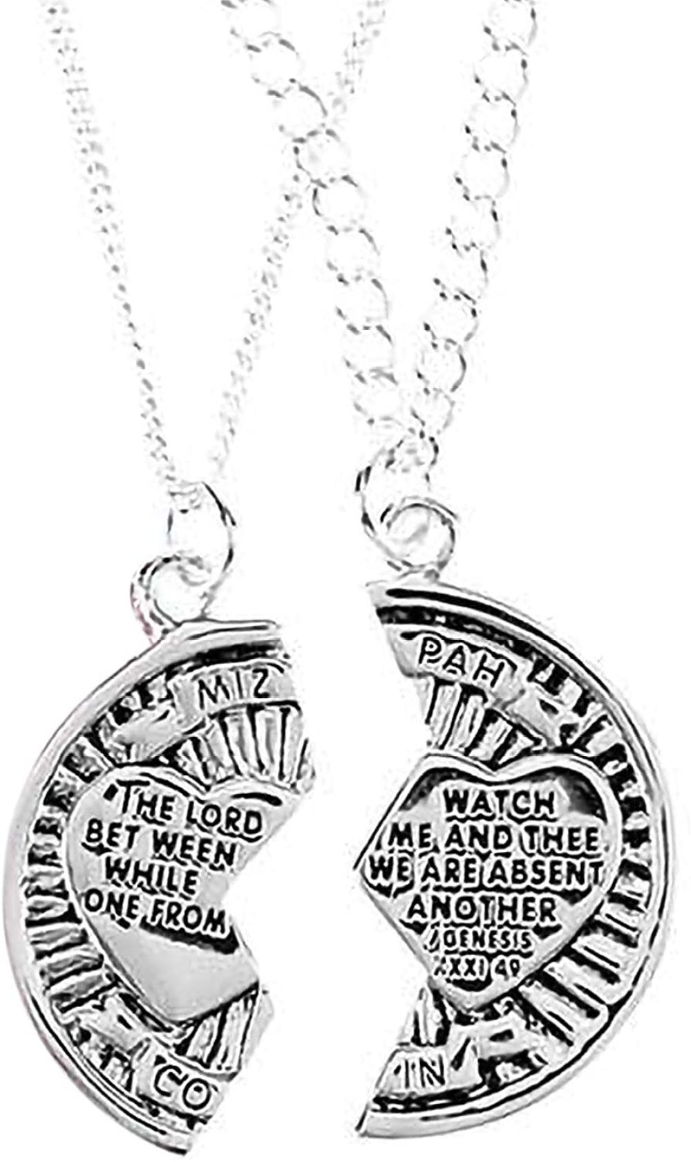 Silver Plated Pendant Necklace Set 