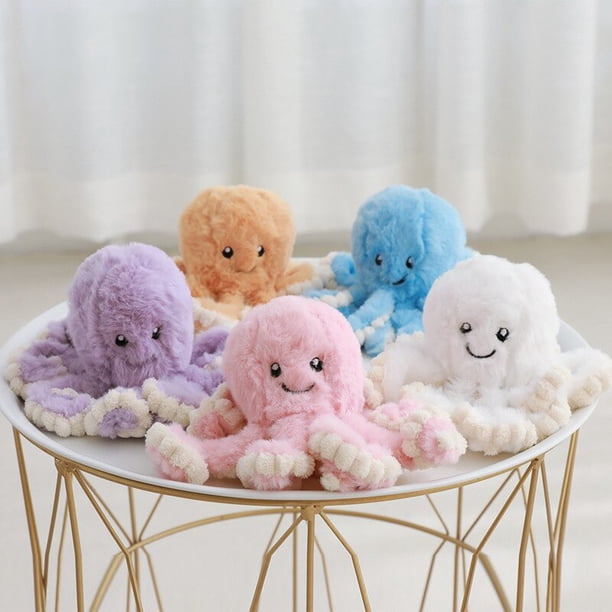 80cm Creative Octopus Plush Toys Octopus Whale Dolls & Stuffed Toys Plush Small Pendant Sea Animal Toys Children Baby GiftsBlue18cm He Qiyong unisex