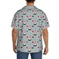 thumbnail image 3 of Logiee Christmas Gnome 1 Print Men's Button Down Shirts Short Sleeve, Summer Beach Shirts,Vacation Wedding Shirts,Men's Casual Button-Down Shirts with Pocket-X-Large, 3 of 5