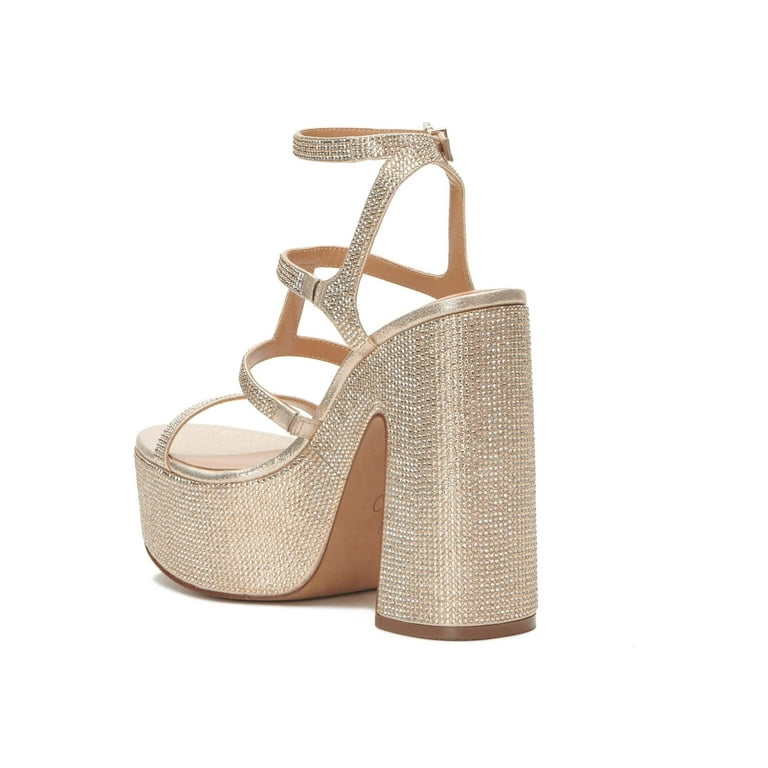 Jessica simpson gold platform heels deals