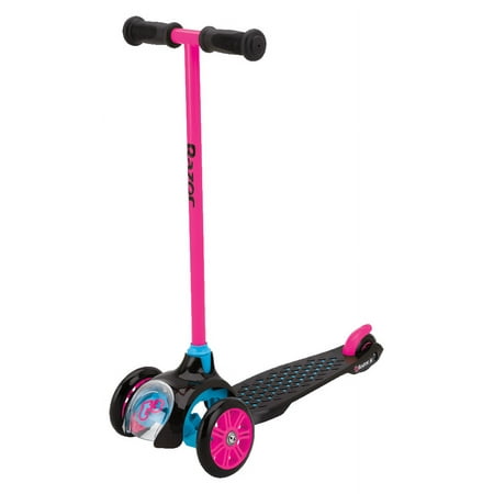 UPC: 0845423016128 | Razor Jr. T3 Three Wheel Kick Scooter – Pink Preschool Scooter for Ages 3+ and Up Riders up to 48 lbs Unisex