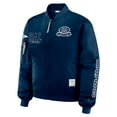 thumbnail image 2 of Women's WEAR by Erin Andrews Navy Dallas Cowboys Patch Full-Zip Bomber Jacket, 2 of 5