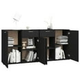 thumbnail image 2 of vidaXL Sideboard Black 160x36x75 cm Engineered Wood, 2 of 5