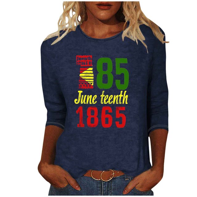YanHoo T-Shirts à Manches 3/4 pour Femmes, T-Shirts Graphiques à Manches 3/4, Col Rond, Coupe Ample, Pull Habillé pour Fête, Soldes