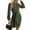 Army Green, variant on Weardear Women's Long Sleeve Sweater Dress 2025 Fall Crewneck Bodycon Knit Dress with Tie Waist