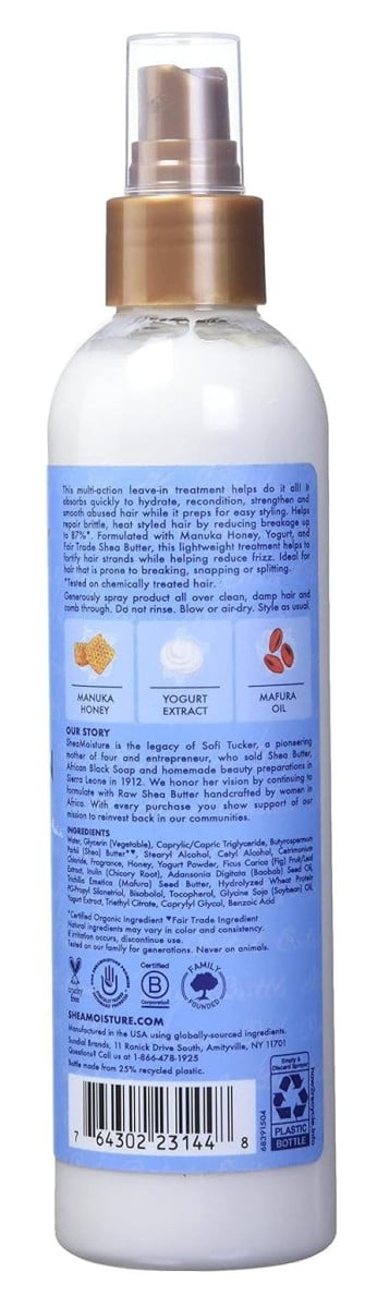 Shea Moisture Manuka Honey + Yogurt Leave-In 8oz (Pack of 3)