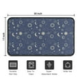 thumbnail image 5 of Dark Blue Celestial Pattern Door Rugs,Washable Non Slip Door Mats Indoor,Decorative Door Mats,Entry Mat Indoor for Entrance,Bedroom,Kitchen,Bathroom,30"x17", 5 of 6