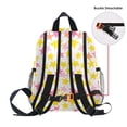 thumbnail image 5 of FORMRS School Backpack with Front Zippered Pocket 12" Student Travel Daypack, White Stars Pattern, 5 of 6