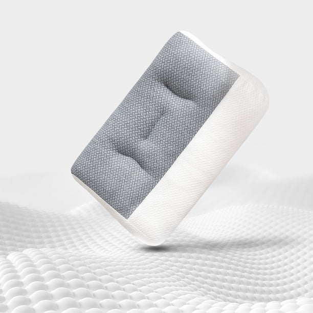 Almohada ergonómica de poliéster para reducir la presión, almohada para el cuello para hombres y mujeres, regalo (A)