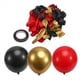 thumbnail image 3 of Globos Rojos, Negros y Dorados, 134 Piezas de Globos Rojos y Negros de 12 Pulgadas para Cumpleaños, Jubilación, Graduación, 3 of 5