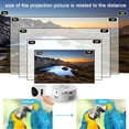 thumbnail image 4 of MUSICOZY Movie Portable Projector Low Noise Video Projector 1080p TV Projector Mini Projector Wired Same Screen 200 Inch Large Projection Screen Home Projector Smart Projector Tech Gadgets Mini TV, 4 of 9