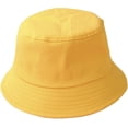 thumbnail image 6 of CoCopeaunts Black Bucket Hat Men Summer Sunscreen Cotton Women Pure Color Beach Cap Outdoor Lightweight Foldable Fisherman Hat, 6 of 8