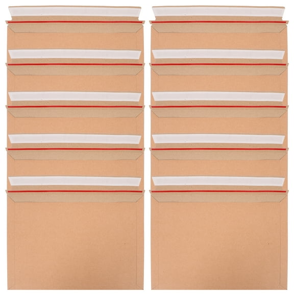 Myenne 25pcs Mailing Envelopes Rigid Cardboard Envelopes Self-Seal Stay Flat Mailers for Shipping Photo Documents Papers
